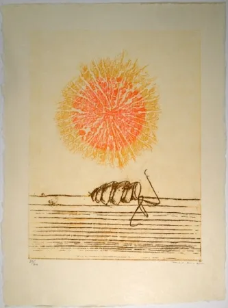 Illustriertes Buch Ernst - Die Bedeutung des Schönen in der exakten Naturwissenschaft / The meaning of beauty in exact natural science / Mit drei Original-Farblithographien von Max Ernst