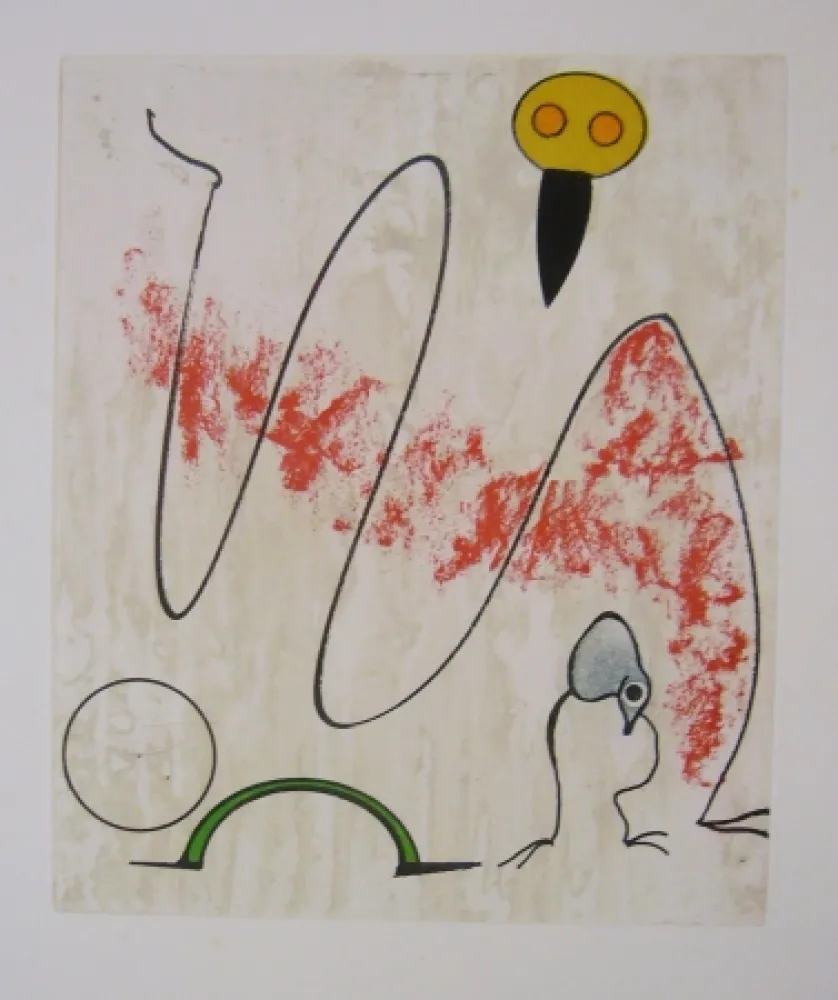 Radierung Und Aquatinta Ernst - From oiseaux en peril