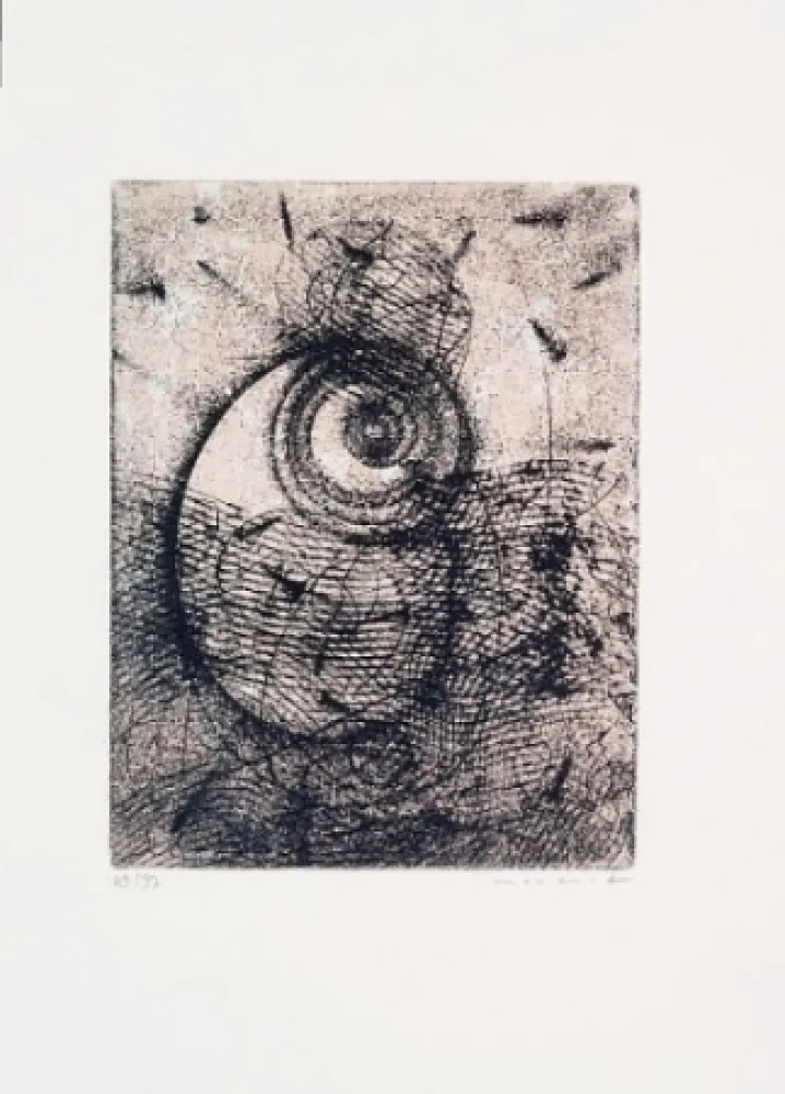 Radierung Und Aquatinta Ernst - Hommage à Rimbaud 