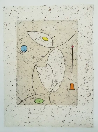 Radierung Ernst - La cloche rouge