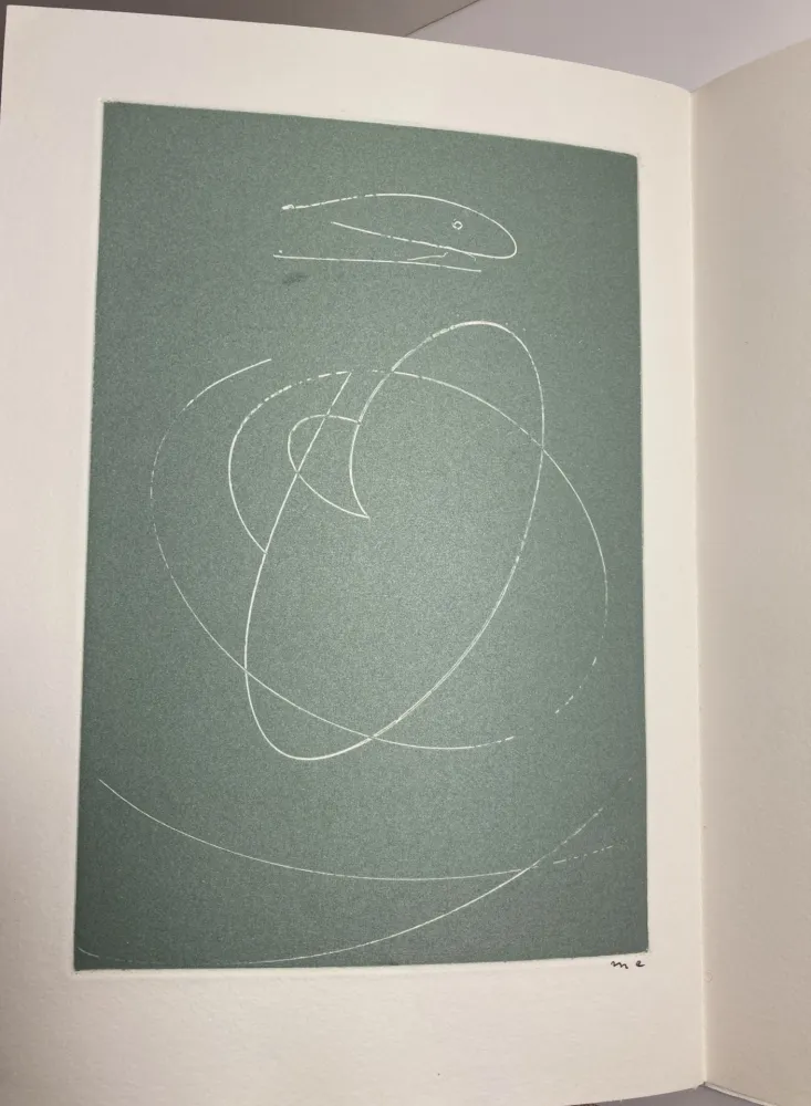 Radierung Ernst -  Le Musée de l'Homme, suivi de la Pêche au soleil Levant. 