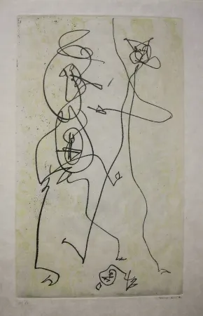 Radierung Und Aquatinta Ernst - Les Chiens Ont Soif