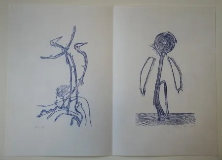 Illustriertes Buch Ernst - Max Ernst - Jean Tardieu. 24 Frottagen