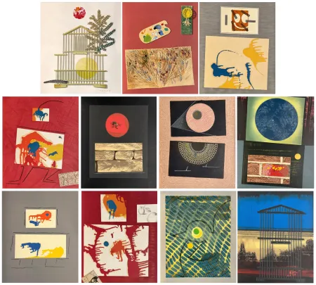 Lithographie Ernst - René Char. DENT PROMPTE. SUITE complète des 11 lithographies originales (1969)