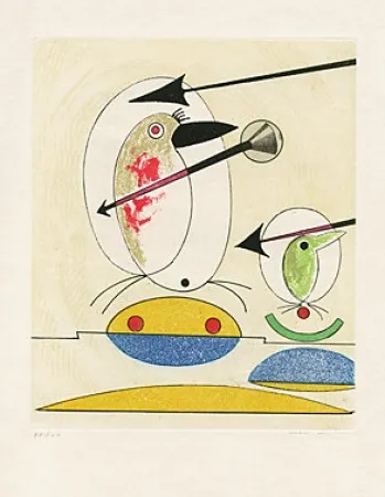 Radierung Und Aquatinta Ernst - 