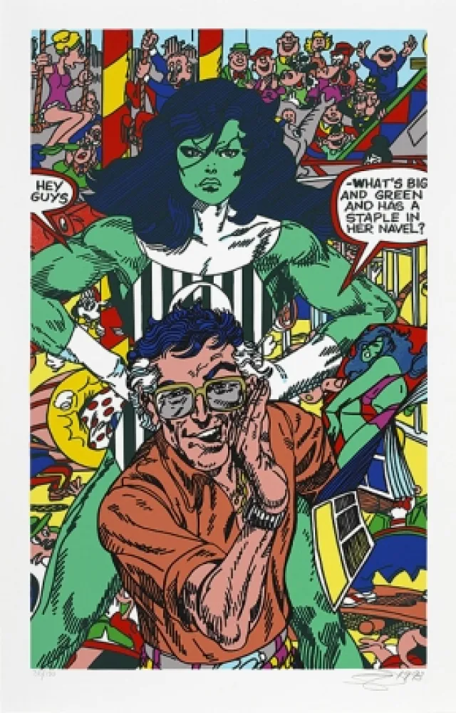 Siebdruck Erro - La femme fatale II