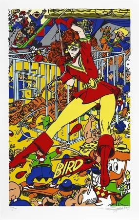 Siebdruck Erro - La femme fatale III