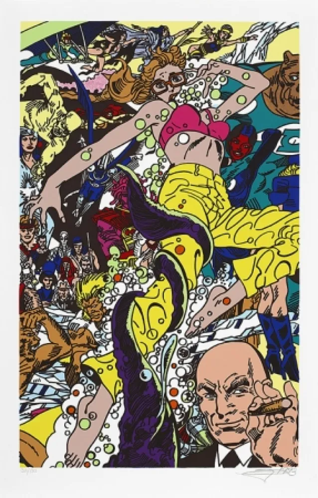 Siebdruck Erro - La femme fatale IV