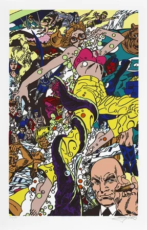 Siebdruck Erro - La femme fatale IV