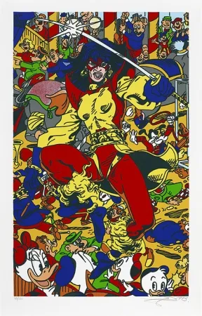 Siebdruck Erro - La femme fatale V