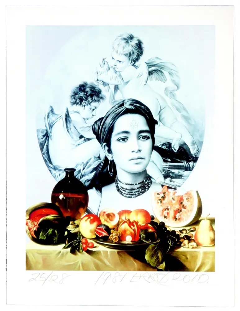 Digitale Druckgrafik Erro - Leïla