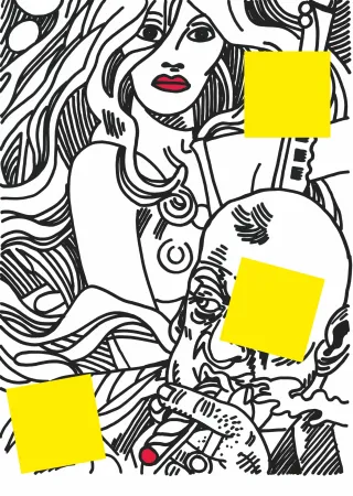 Siebdruck Erro - Nu (Collection Naked)