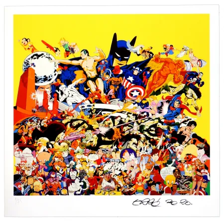 Digitale Druckgrafik Erro - San Titre