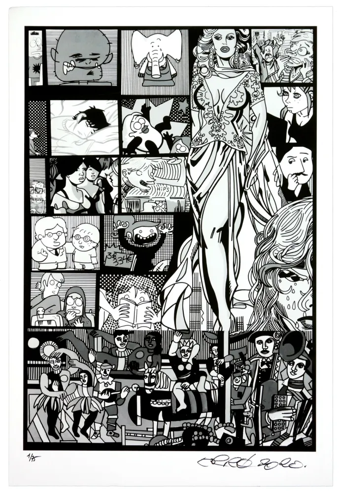 Digitale Druckgrafik Erro - Sans titre