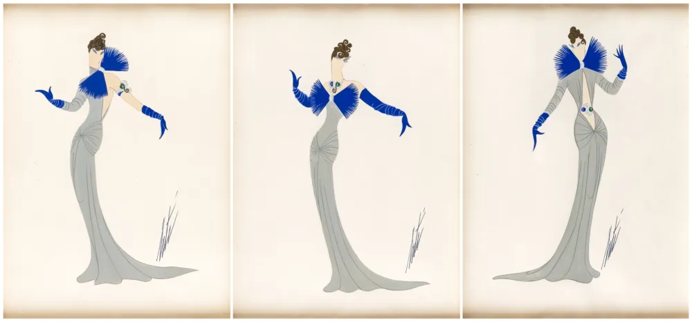 Keine Technische Erte -  Set of three Costume Designs 