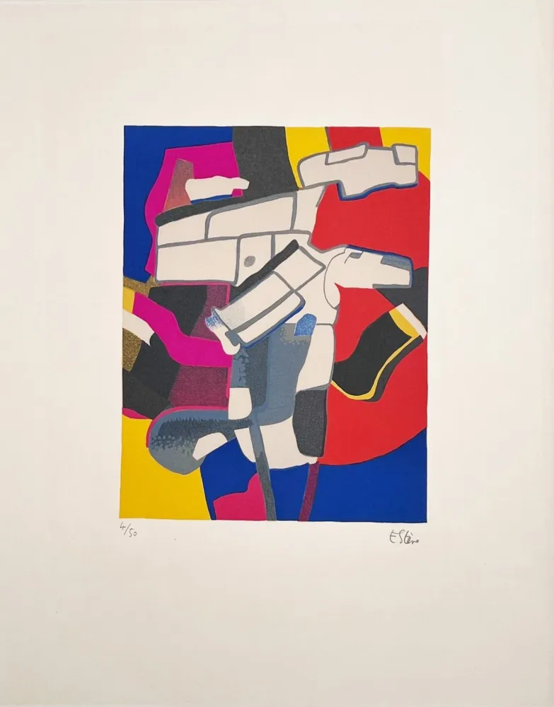 Lithographie Esteve - Bougri 