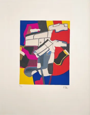 Lithographie Esteve - Bougri 