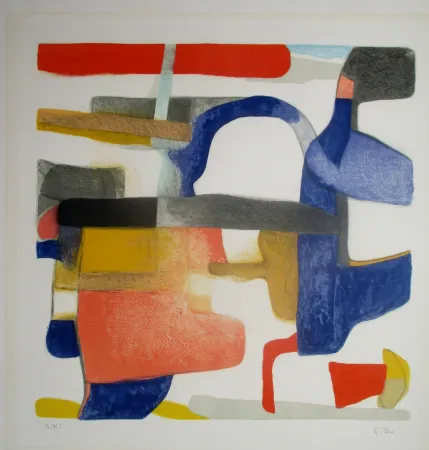 Lithographie Esteve - La Cigale