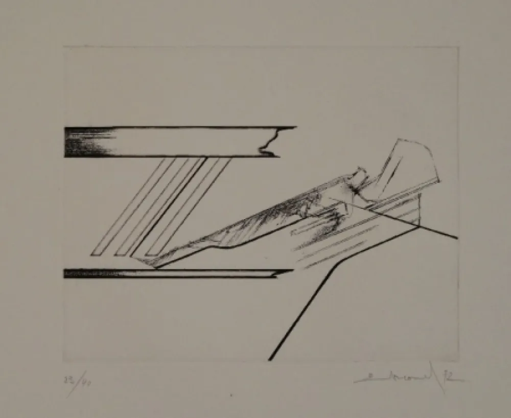 Radierung Evrard - 6 gravures originales