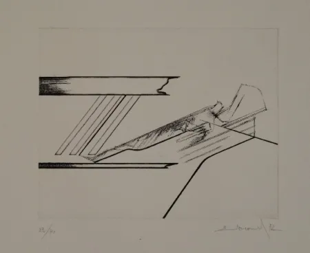 Radierung Evrard - 6 gravures originales