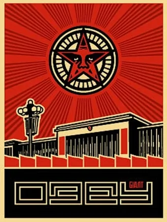 Siebdruck Fairey - Chinese Building