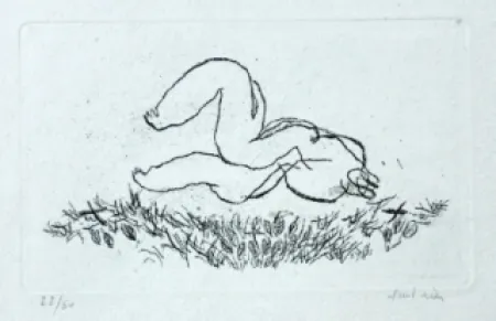 Radierung Und Aquatinta Fautrier - Alleluiah - Petit nu L