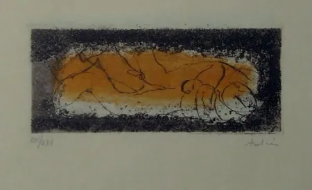 Radierung Und Aquatinta Fautrier - Couple doré