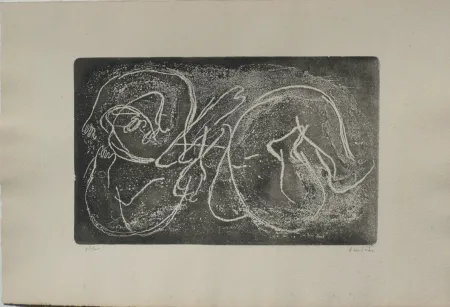 Radierung Und Aquatinta Fautrier - Femme étendue I