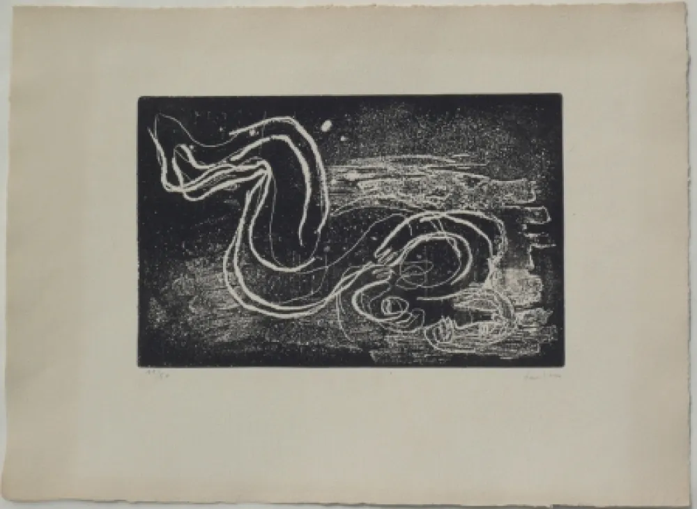 Radierung Und Aquatinta Fautrier - Femme étendue III