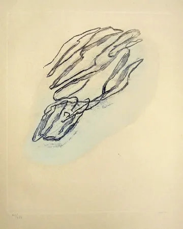 Radierung Fautrier - Formes végétales