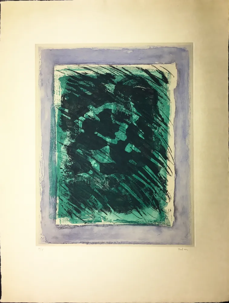 Aquatinta Fautrier - LA FORÊT (1964)