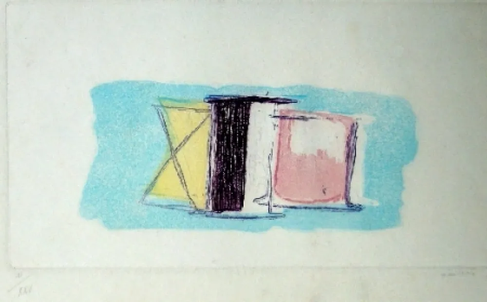 Radierung Und Aquatinta Fautrier - Les bobines