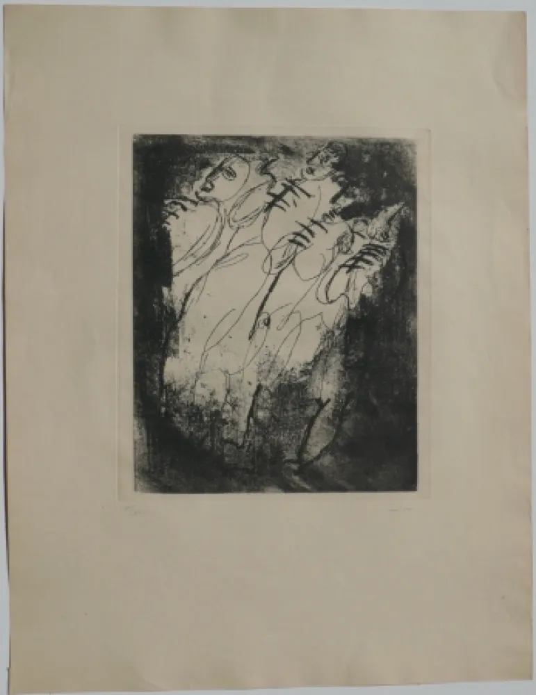 Radierung Und Aquatinta Fautrier - Les fusillés