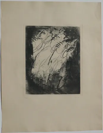 Radierung Und Aquatinta Fautrier - Les fusillés