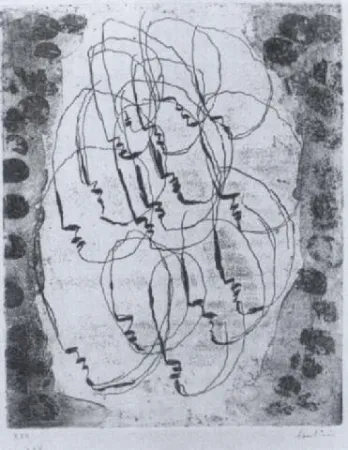 Radierung Und Aquatinta Fautrier - Les massacrés