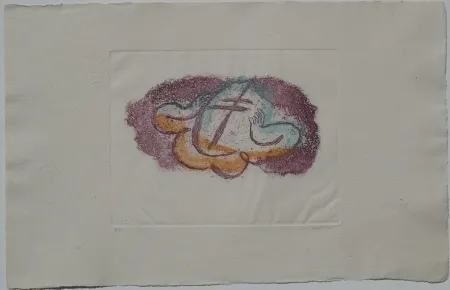 Radierung Und Aquatinta Fautrier - L'otage aux mains II