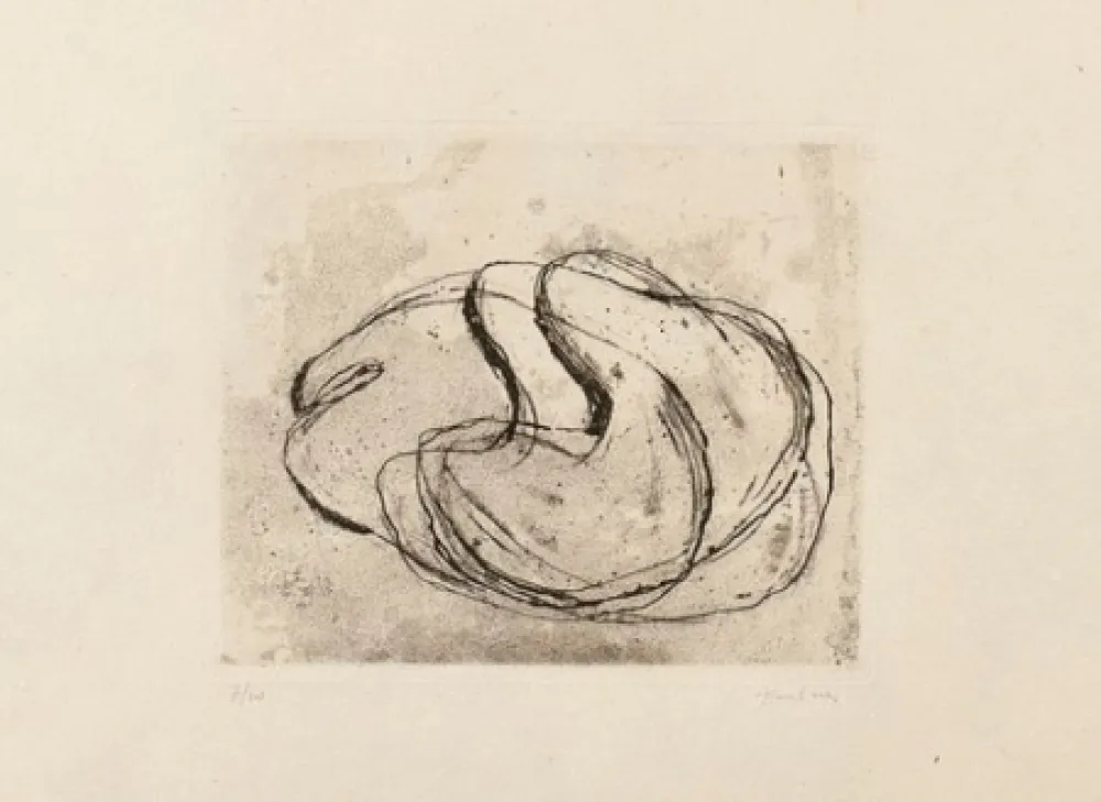 Radierung Und Aquatinta Fautrier - Nu noir