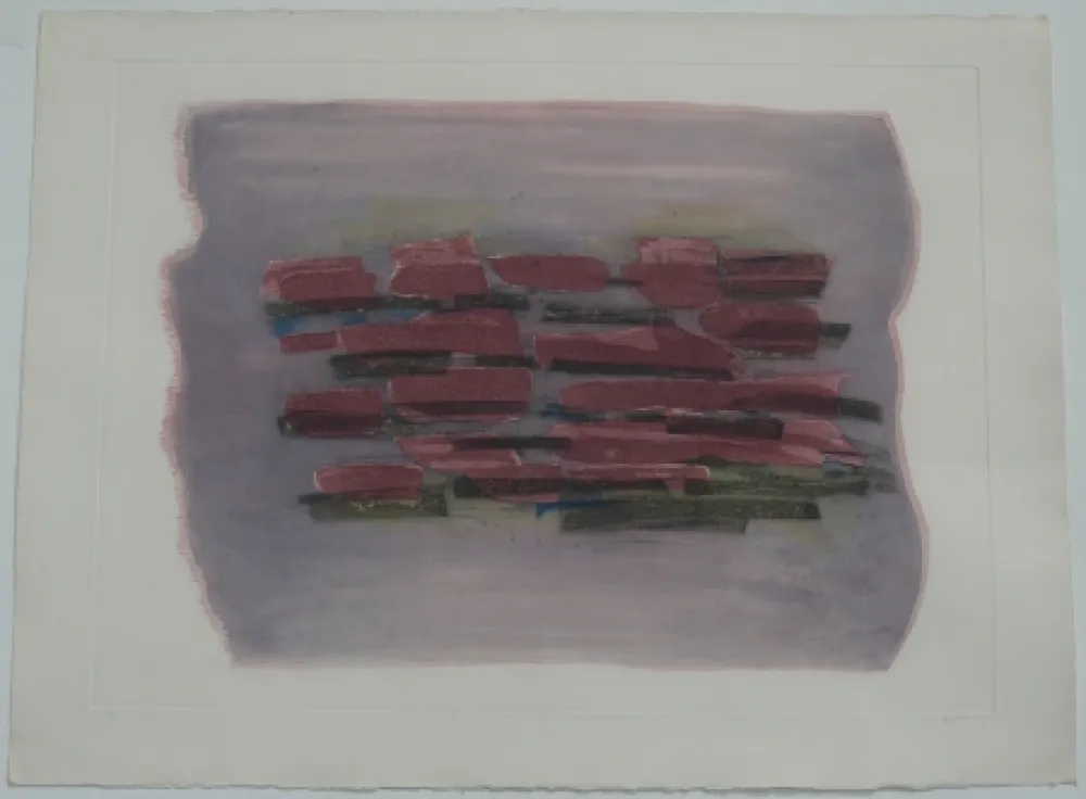 Radierung Und Aquatinta Fautrier - Paysage labouré