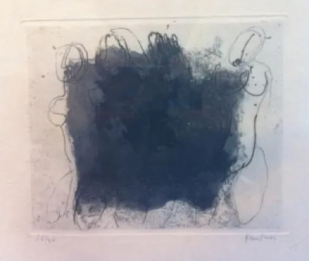 Radierung Und Aquatinta Fautrier - Quatre nus violets