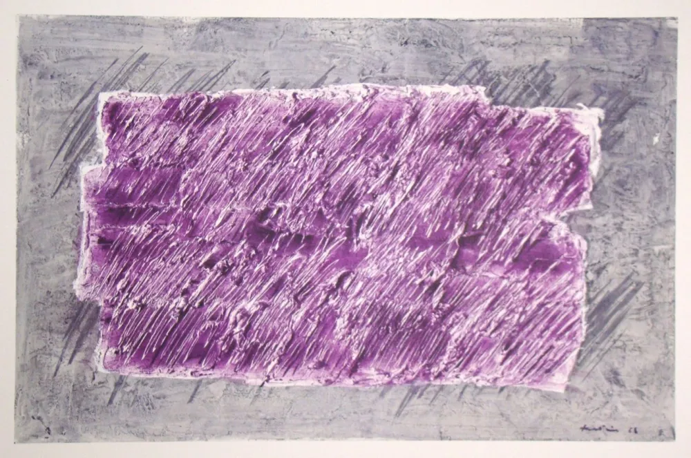 Lithographie Fautrier - Striures