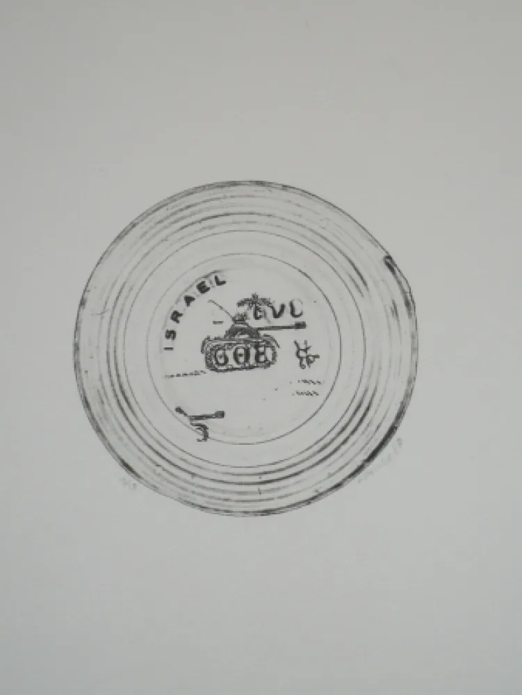 Radierung Favier - Israel