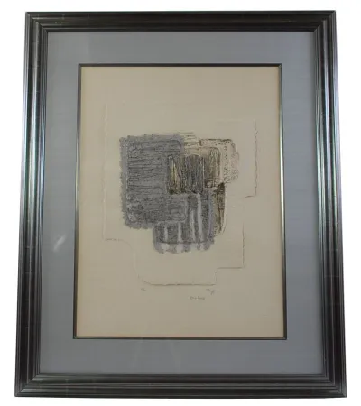 Radierung Fayet - Marée basse