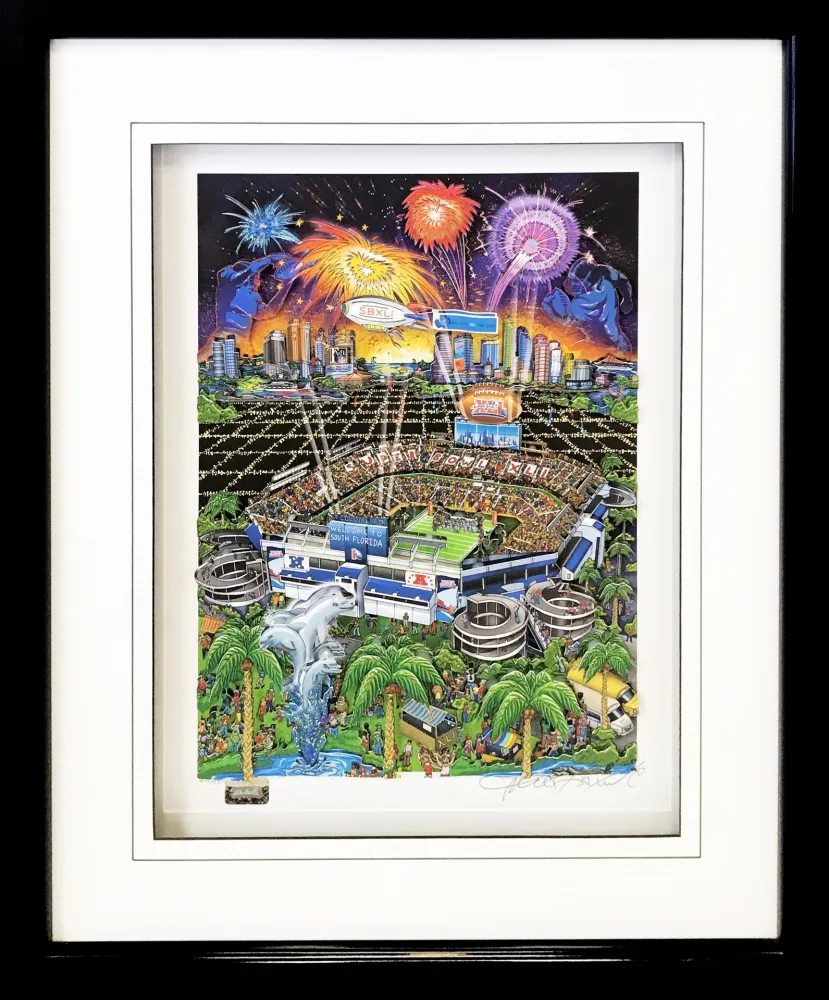 Siebdruck Fazzino - SUPER BOWL XLI