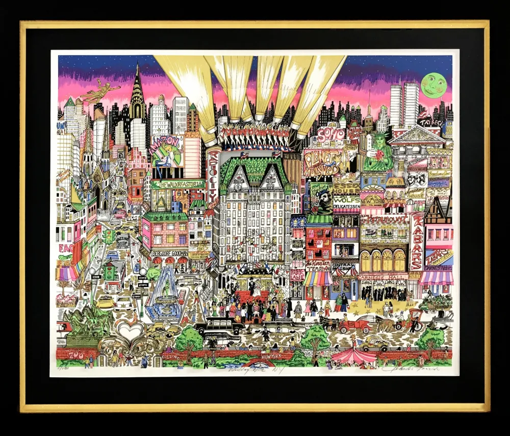 Siebdruck Fazzino - WEDDING NITE, NEW YORK