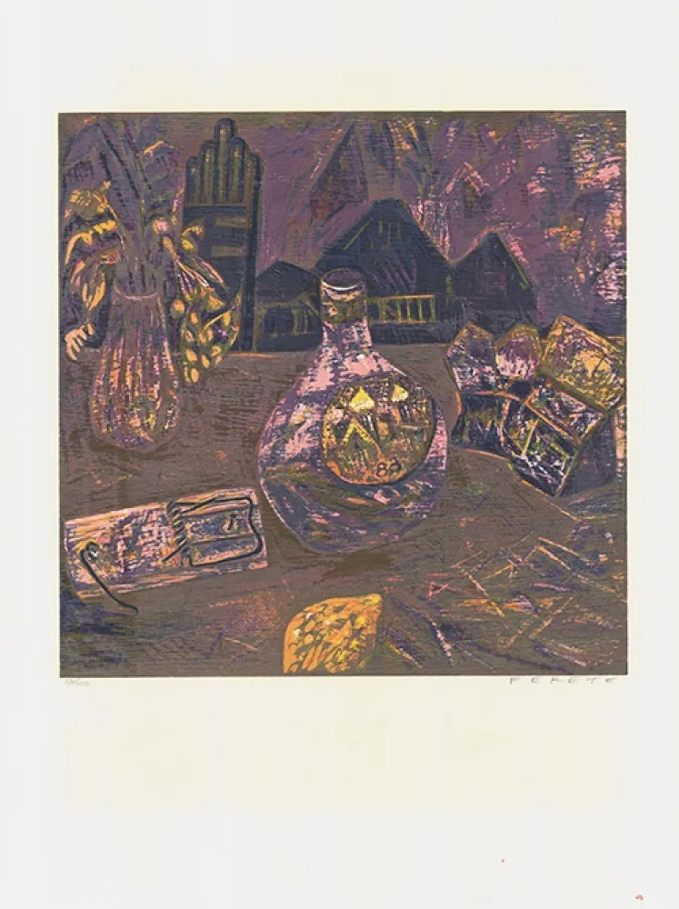 Holzschnitt Fekete - Darmstädter Mausefalle