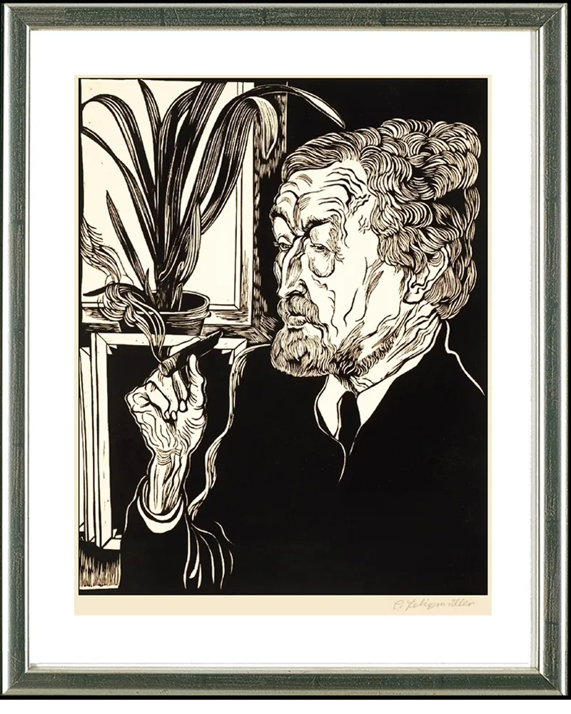 Holzschnitt Felixmuller  - Christian Rohlfs, 1927