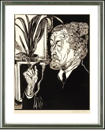 Holzschnitt Felixmuller  - Christian Rohlfs, 1927