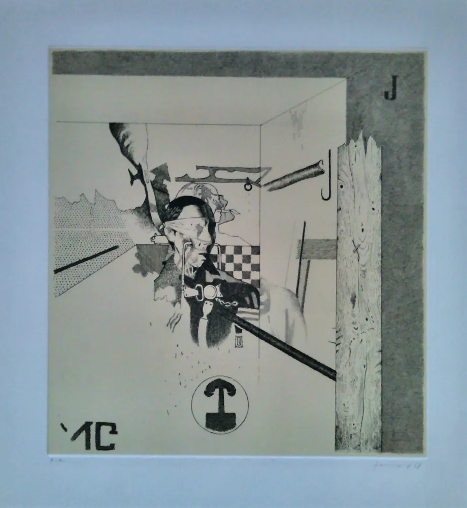 Radierung Ferroni - Autobiografia n.2