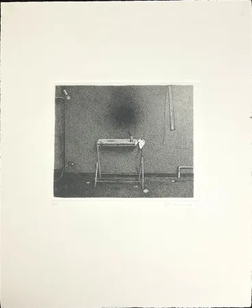 Radierung Ferroni - Interno (Sera)