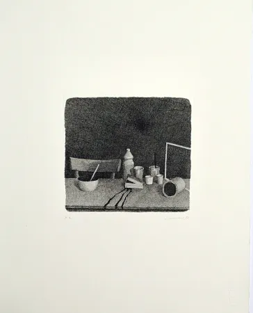 Radierung Ferroni - Oggetti